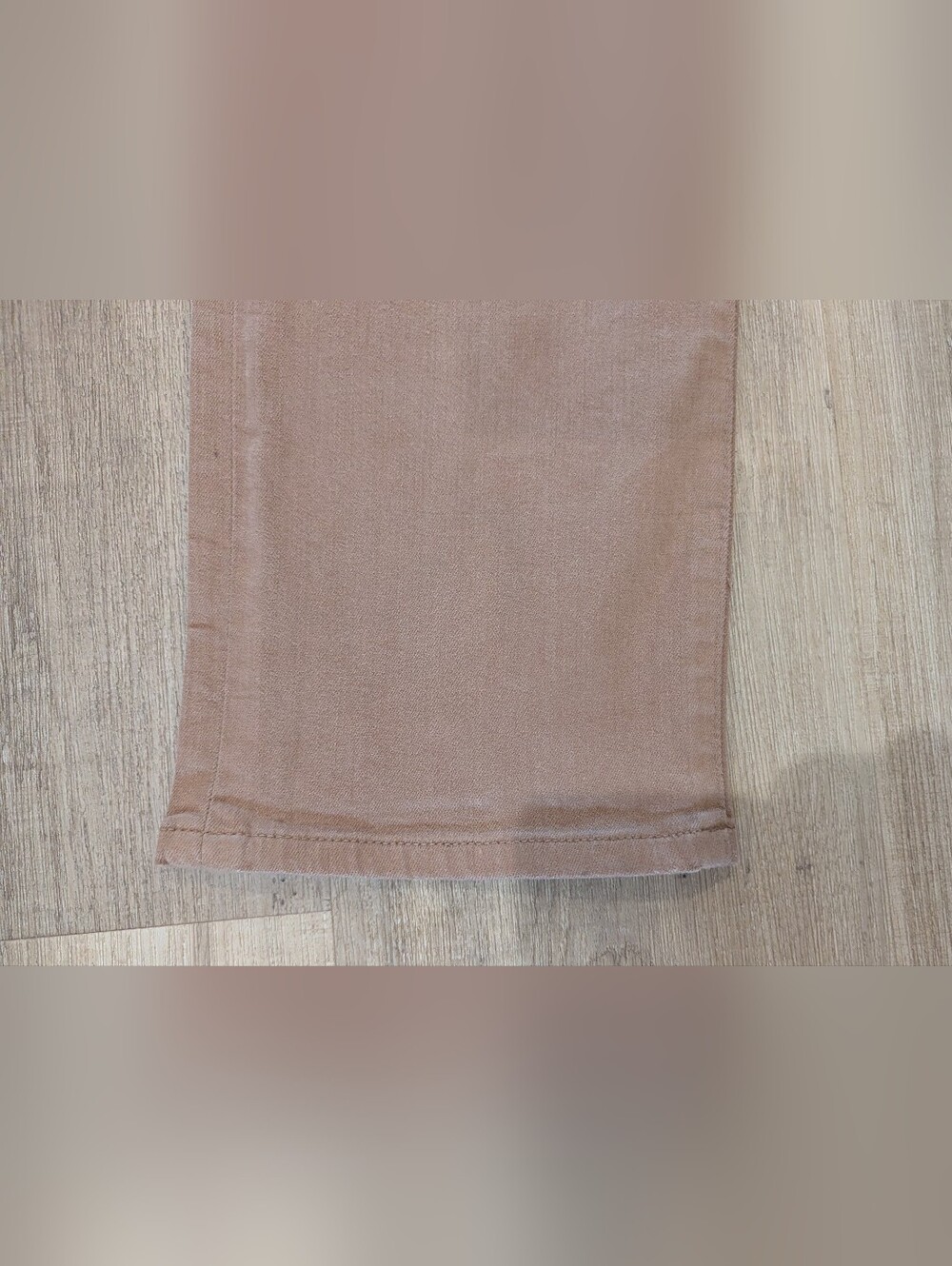FRAME Straight Leg Mid Rise Jeans Tan Nude - Picture 5 of 7